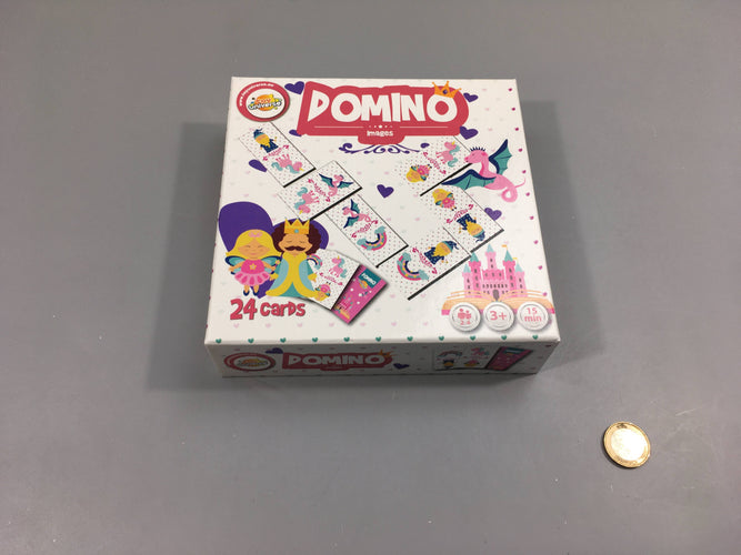 Complet domino 24pcs château, princesses,..., moins cher chez Petit Kiwi