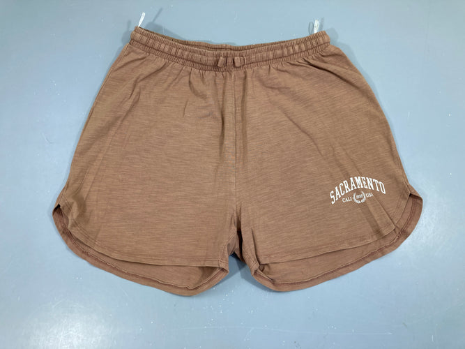 Short jersey brun flammé Sac.ramento, moins cher chez Petit Kiwi