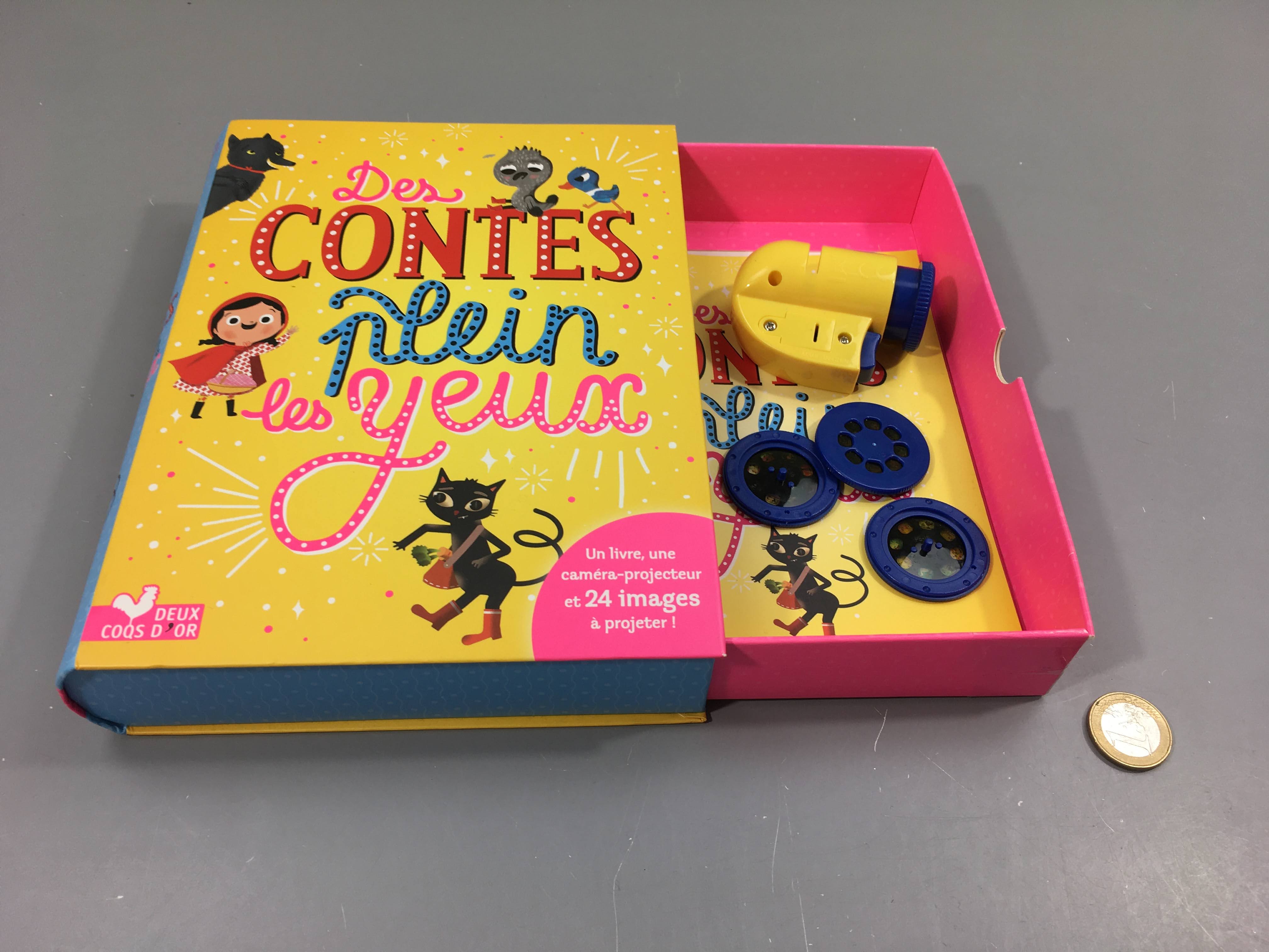 Complet des contes plein les yeux, livre + projecteur - fonctionne