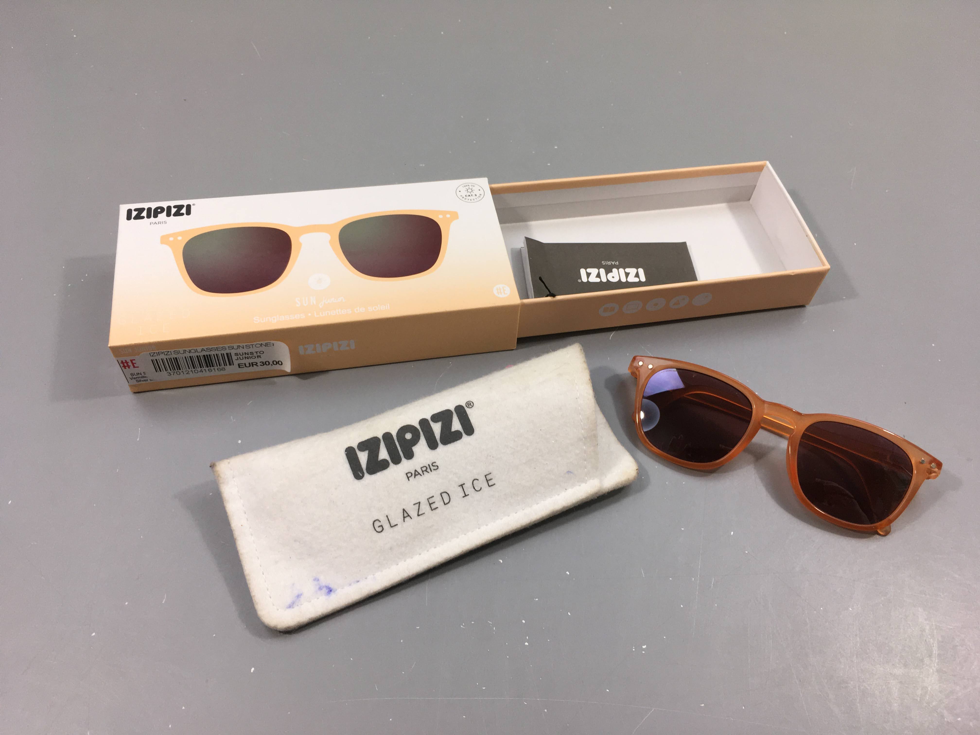 Lunettes de soleil Izipizi glazed ice rose orangées, catgérie 3