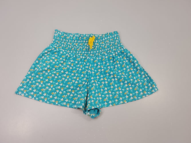 Short jersey bleu à motifs , taille élastique, moins cher chez Petit Kiwi