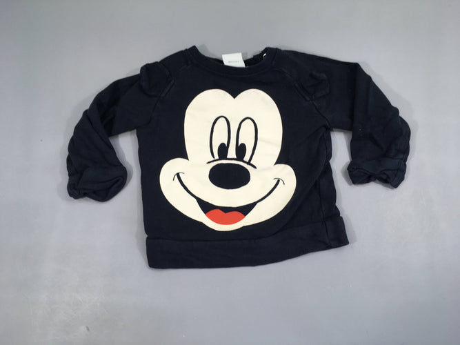 Sweat bleu foncé Mickey, moins cher chez Petit Kiwi