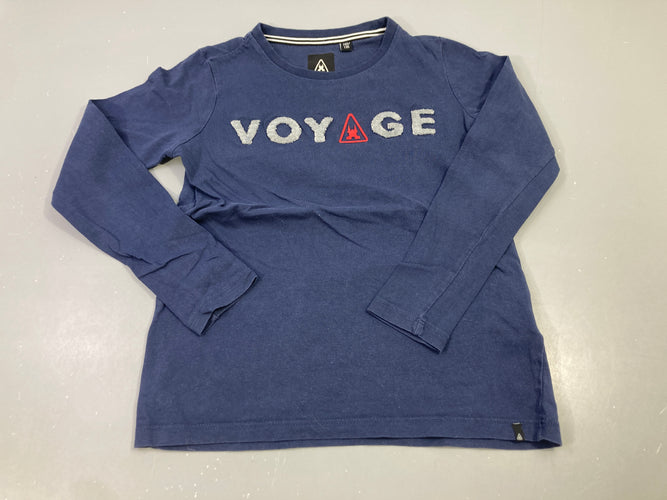 T-shirt m.l bleu foncé, voyage, moins cher chez Petit Kiwi
