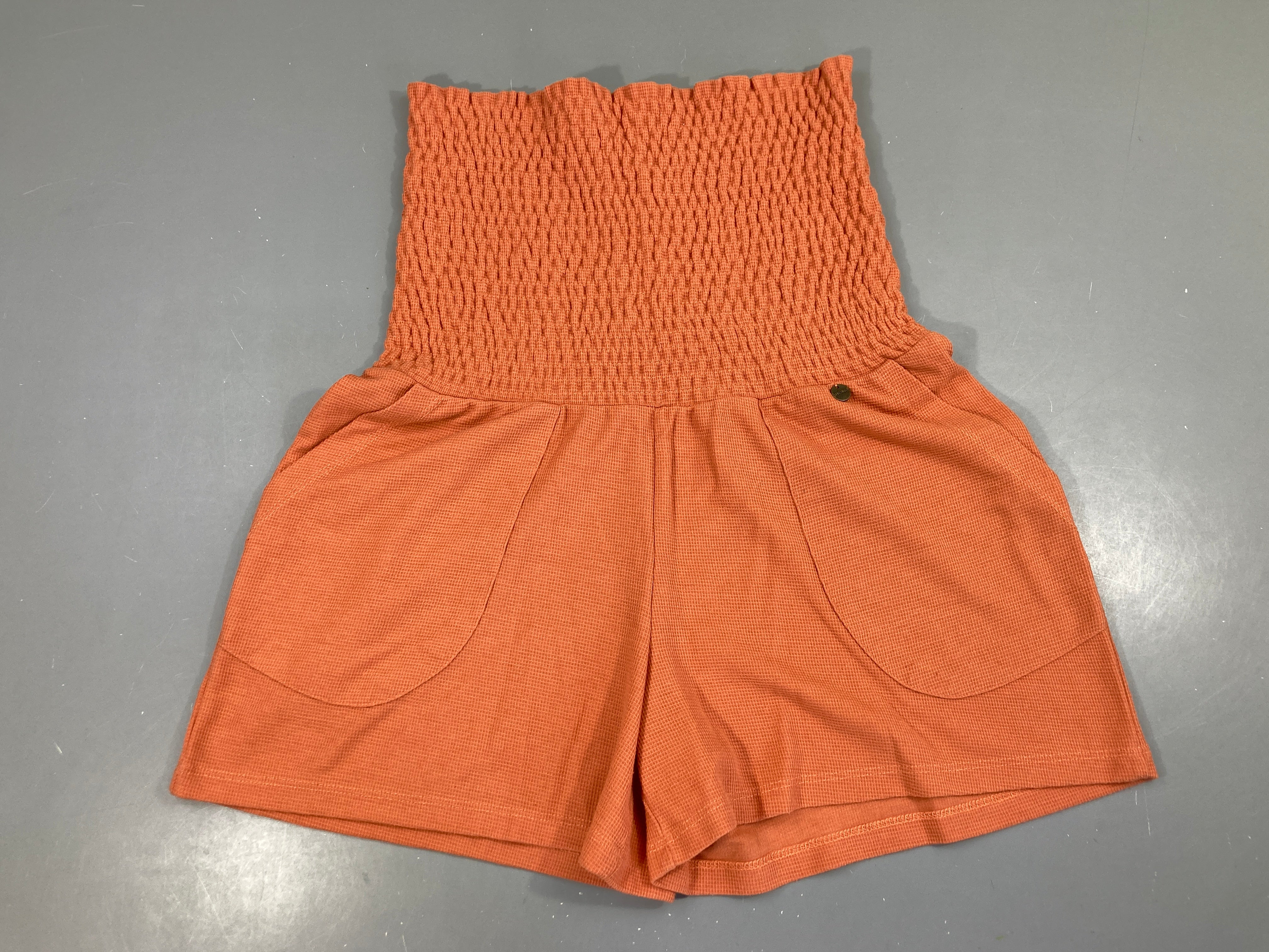 Short molleton texturé orange s.mocks, Siena, Love2wait