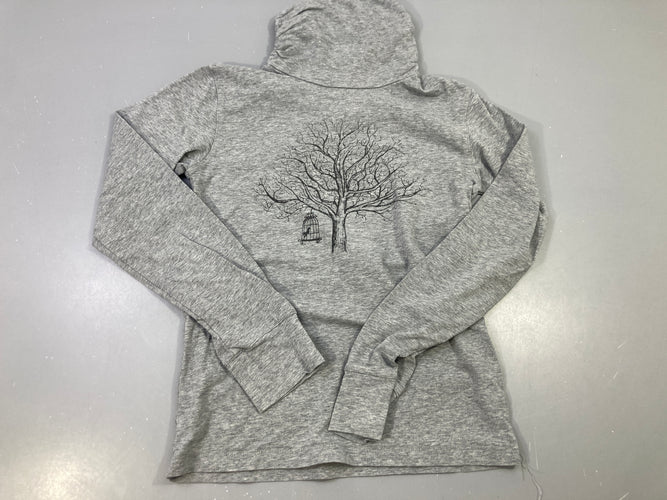 T-shirt m.l col roulé gris clair, aRobere, moins cher chez Petit Kiwi