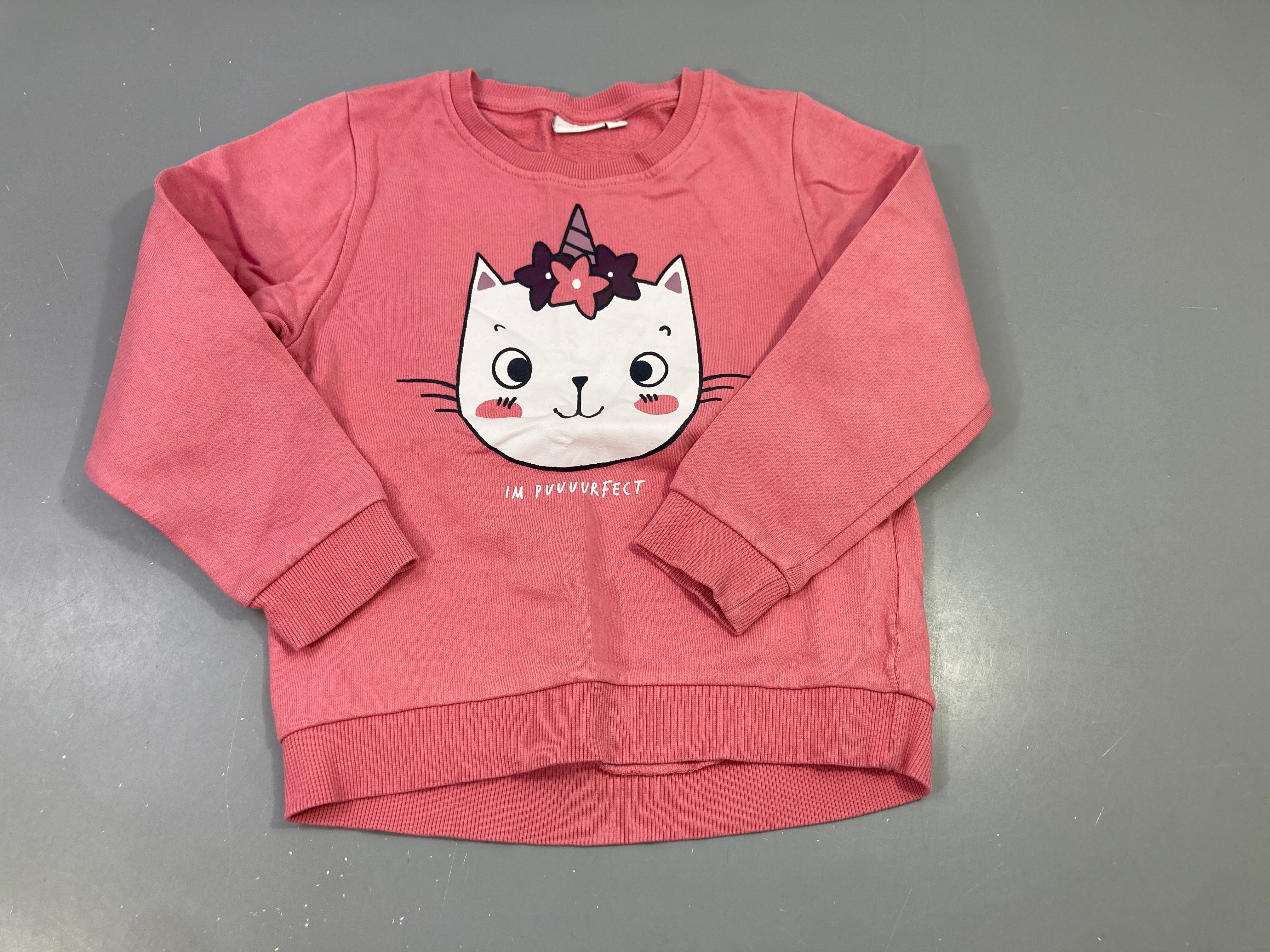 Sweat rose motif chat