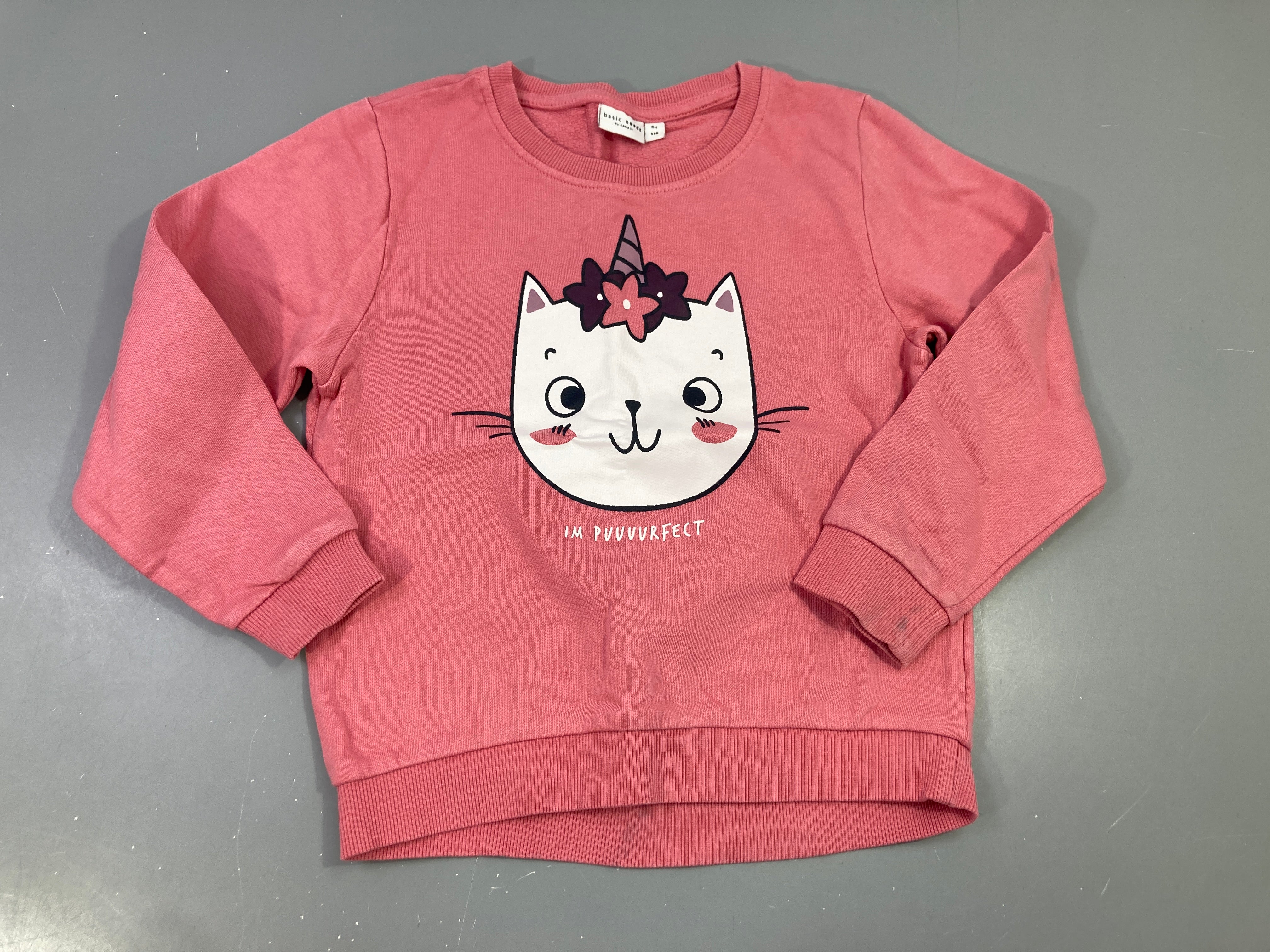 Sweat rose motif chat