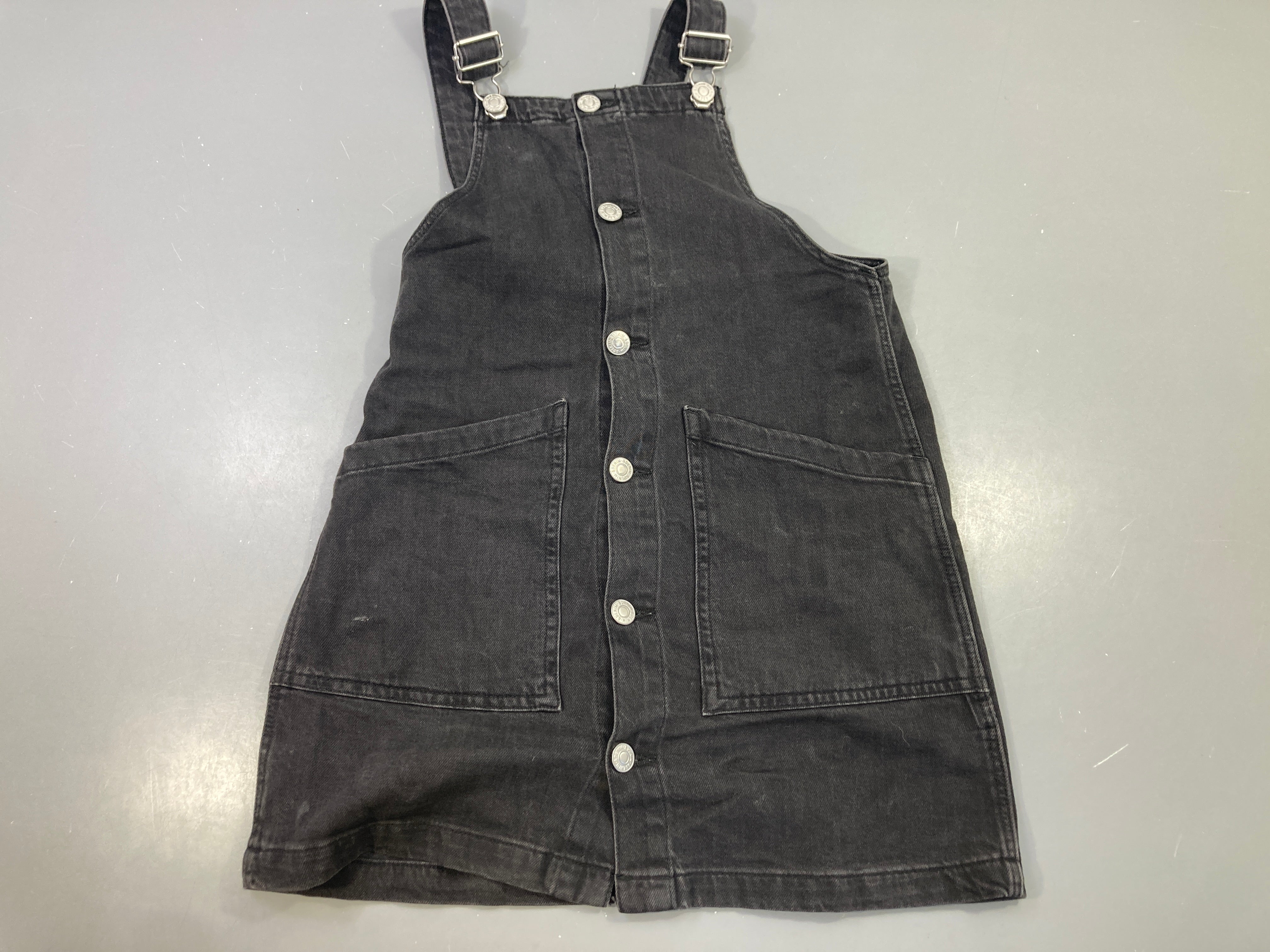 Robe salopette en jean noir, &DENIM