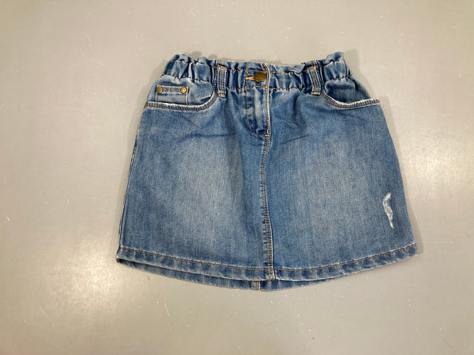 Jupe jeans taille élastique, moins cher chez Petit Kiwi