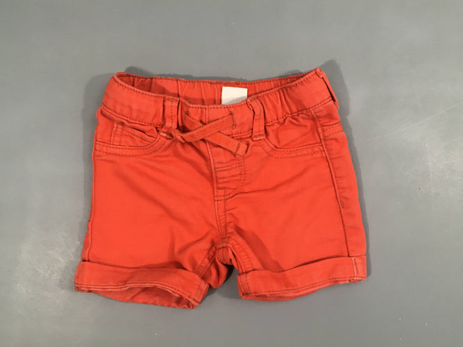 Bermuda orange revers, moins cher chez Petit Kiwi