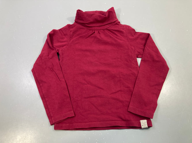 T-shirt m.l bordeaux col roulé, moins cher chez Petit Kiwi
