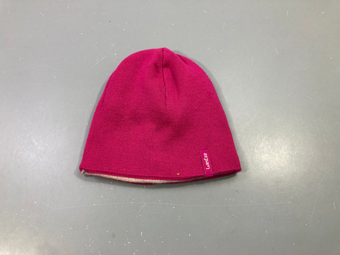 Bonnet réversible rose-fuchsia, Wed'ze, moins cher chez Petit Kiwi