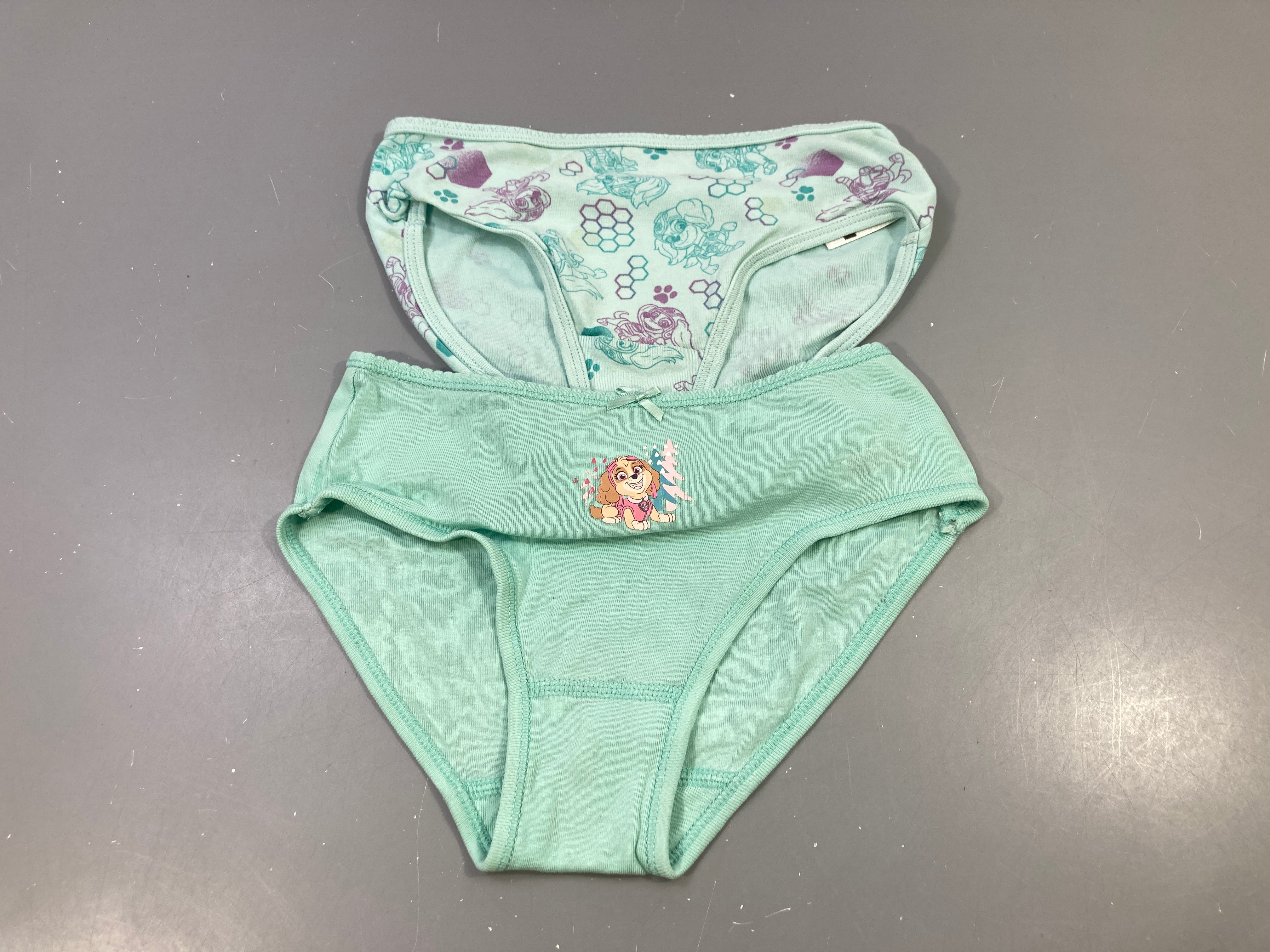 Lot de 2 culottes vert menthe Pat'Patrouille