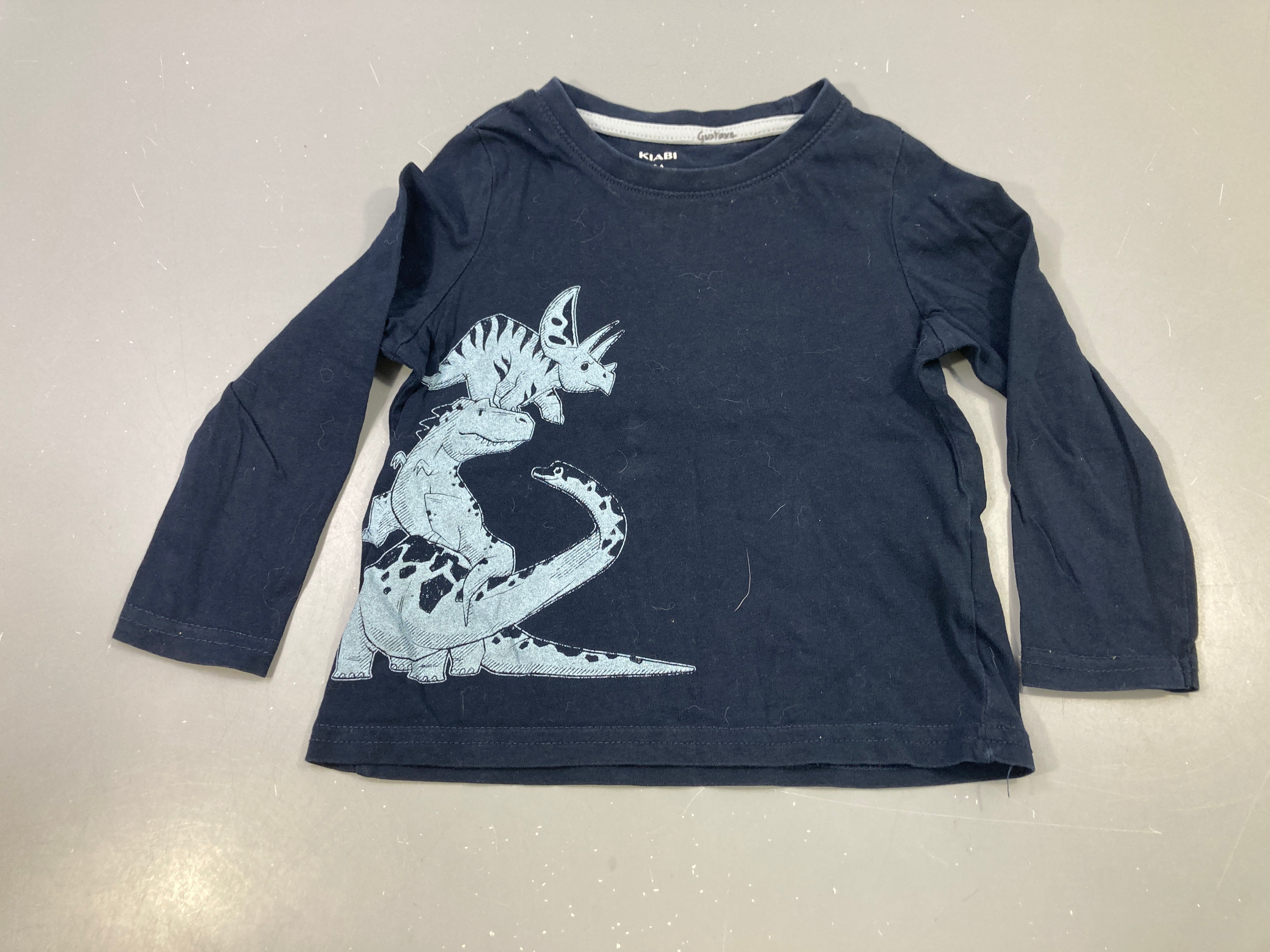 T-shirt m.l bleu marine dinosaures