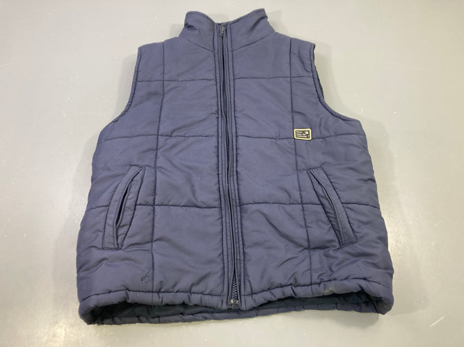 Gilet s.m bleu marine matelassé zippé, moins cher chez Petit Kiwi