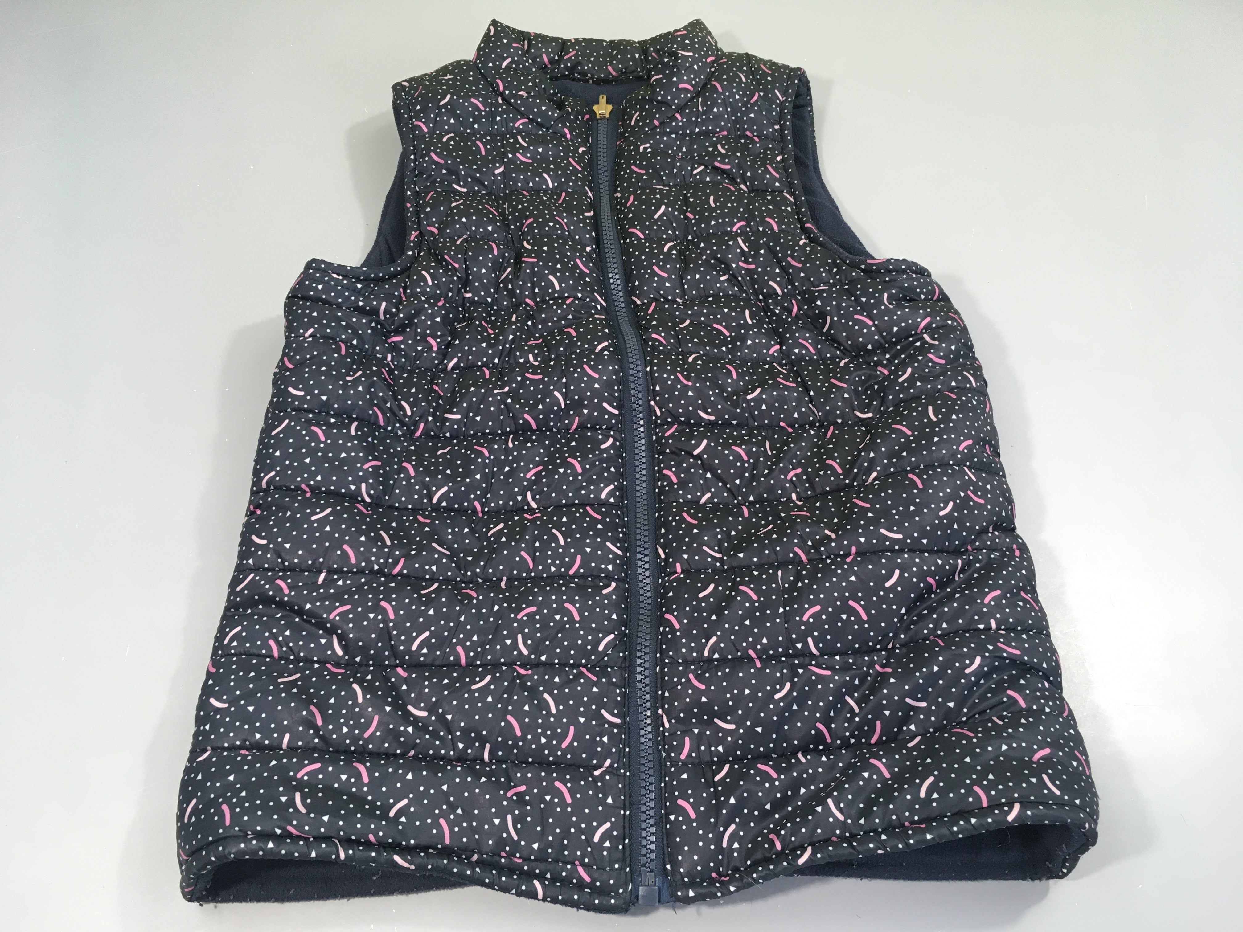 Bodywarmer anthracite motifs roses
