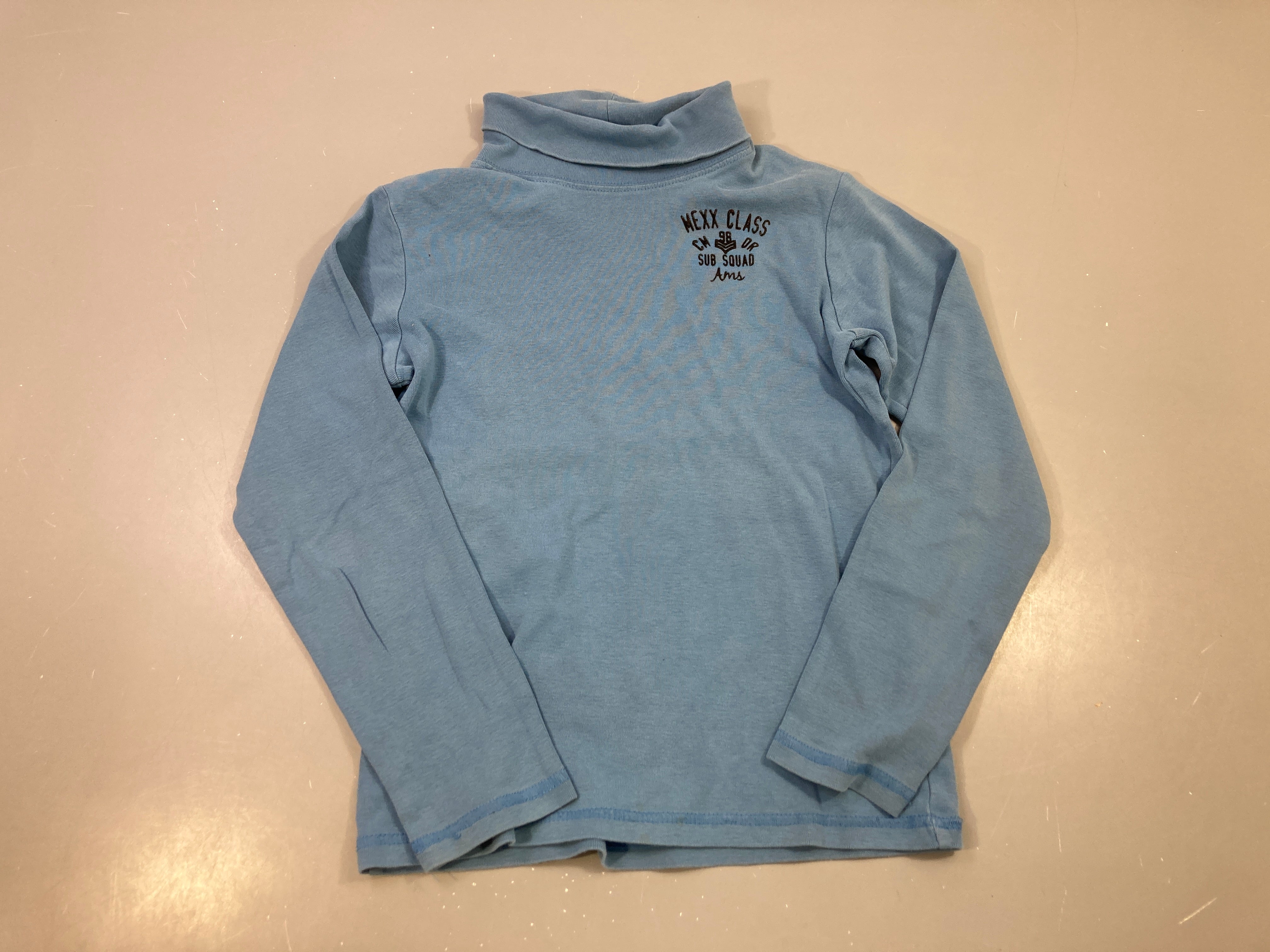 T-shirt m.l bleu ciel col roulé, Mexx