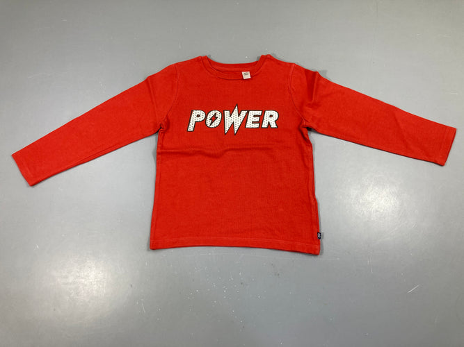 T-shirt m.l rouge  Power, moins cher chez Petit Kiwi