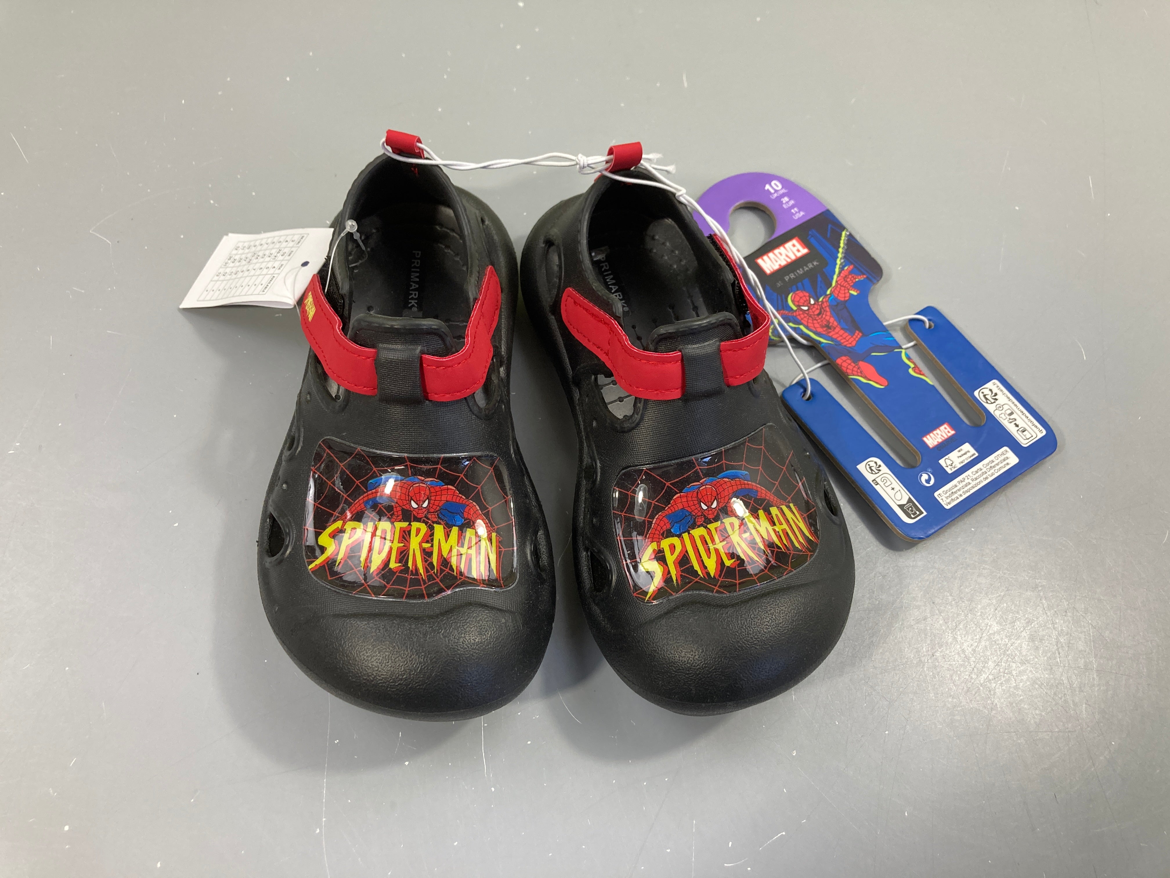 Neuf-Sandales d'eau noir Spiderman