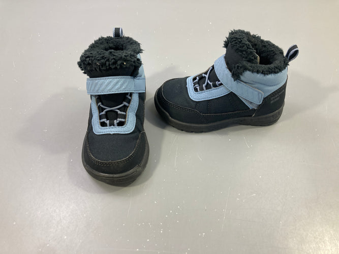 Chaussures de randonnée chaudes et imperméables enfant 24 au 34, SH100 scratch, moins cher chez Petit Kiwi