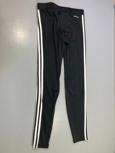 Legging noir bandes blanches, moins cher chez Petit Kiwi