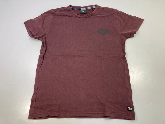 T-shirt m.c bordeaux logo, moins cher chez Petit Kiwi