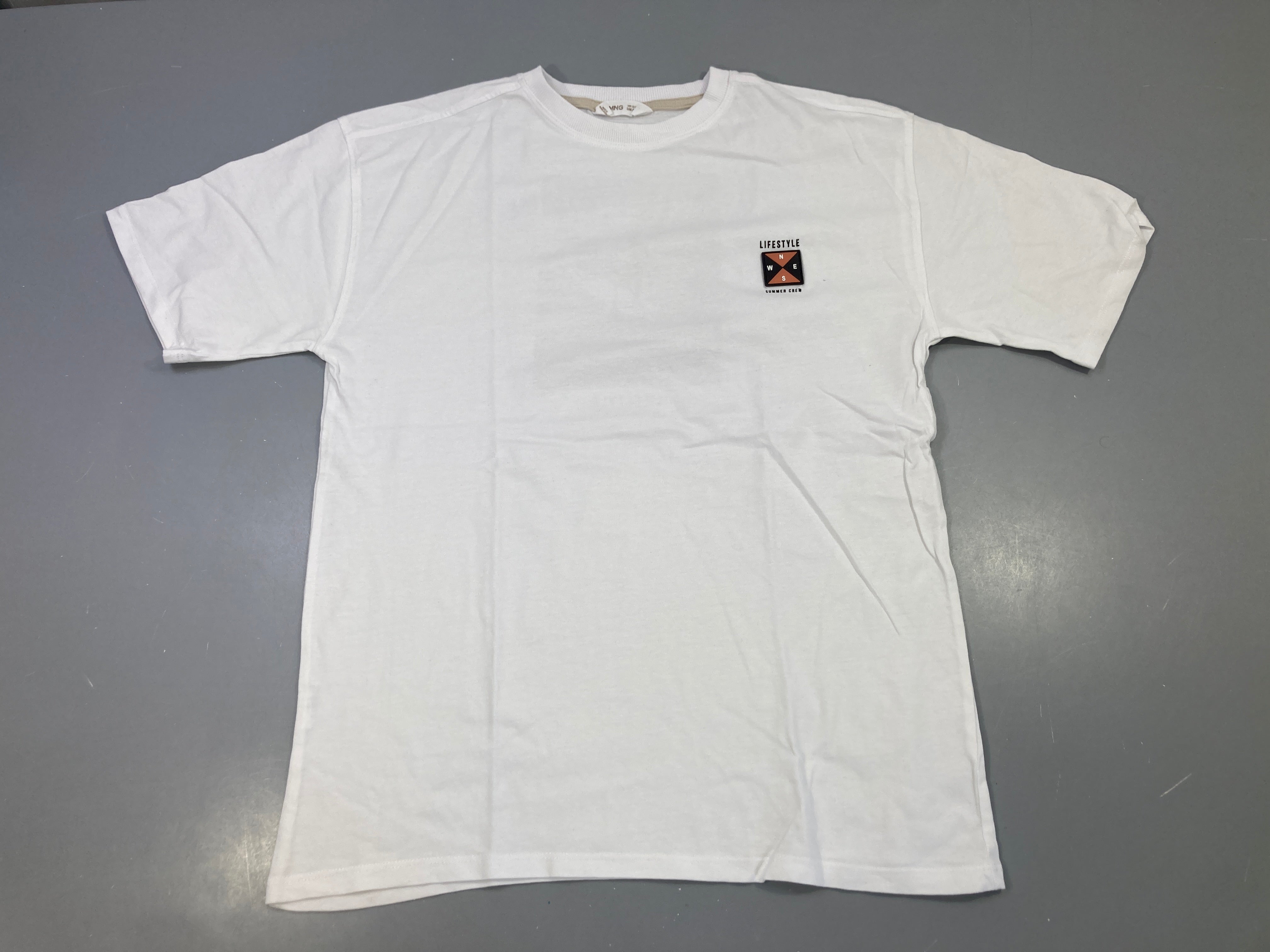 T-shirt m.c blanc logo
