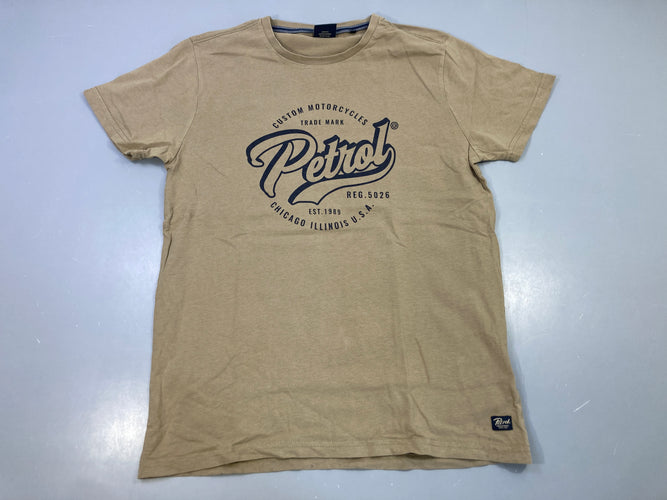 T-shirt m.c beige logo, moins cher chez Petit Kiwi