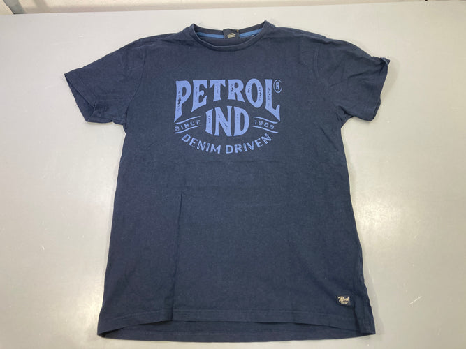 T-shirt m.c bleu marine logo, moins cher chez Petit Kiwi