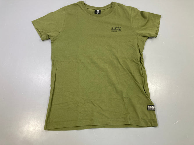T-shirt m.c kaki logo, G-Star, Raw, moins cher chez Petit Kiwi