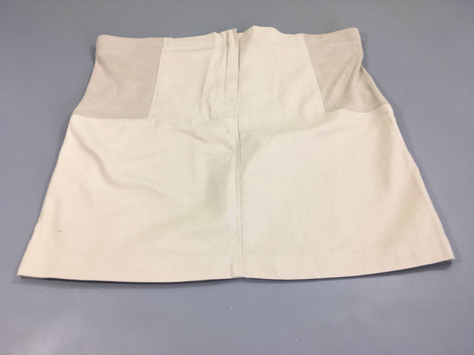 Jupe beige de grossesse, moins cher chez Petit Kiwi