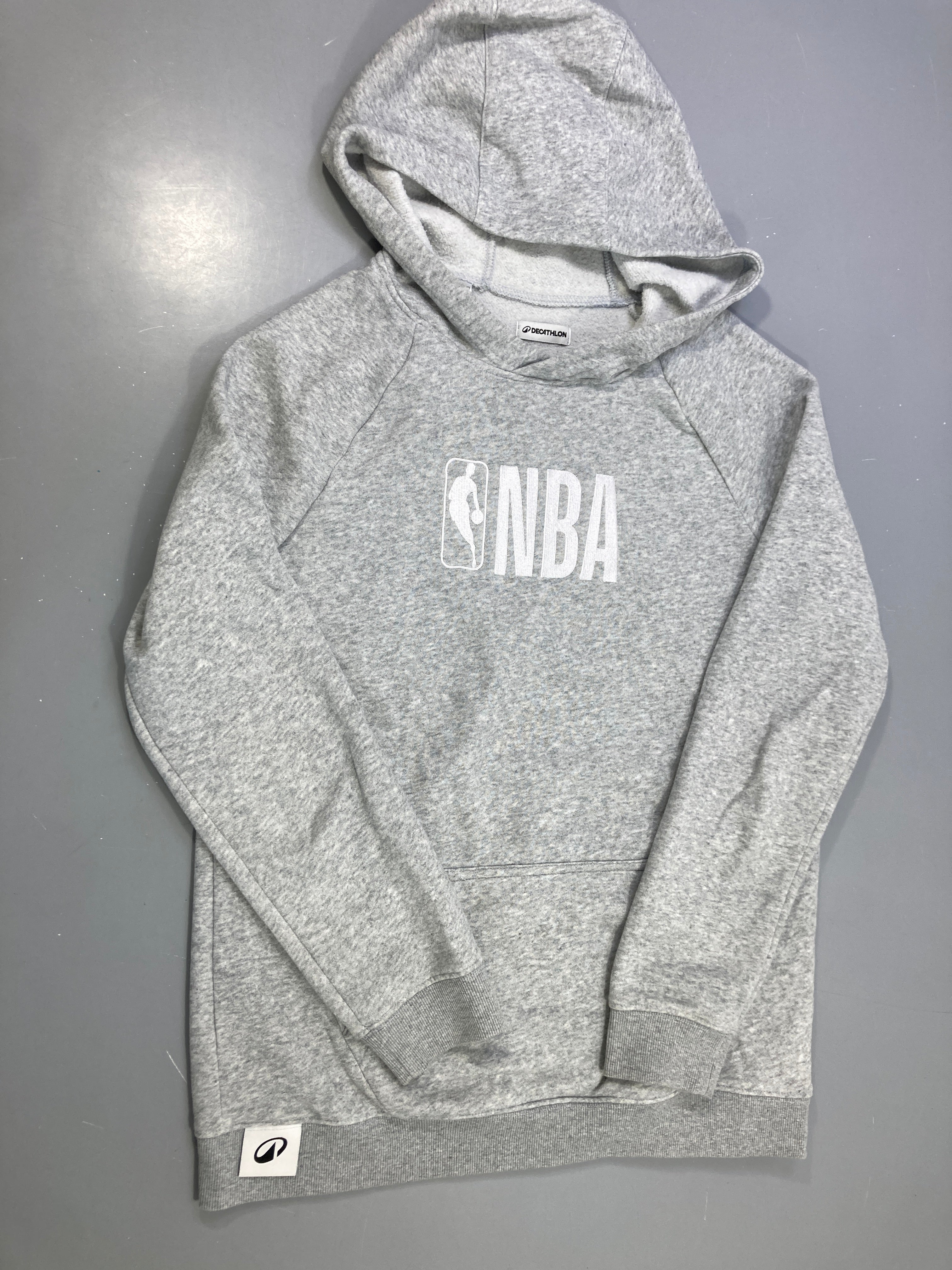 Sweat capuche gris chiné NBA