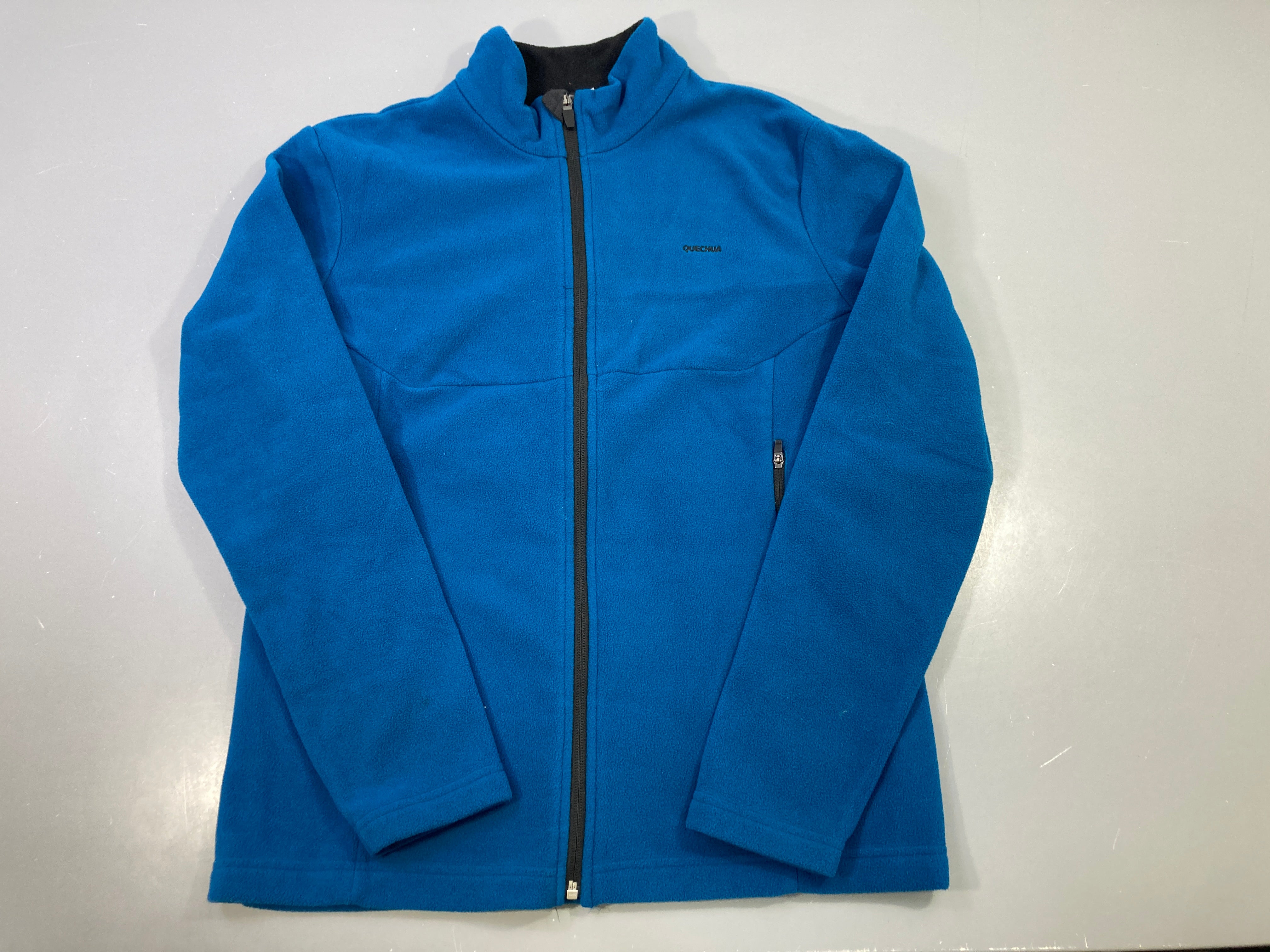 Sweat polaire bleue zippée, Quechua