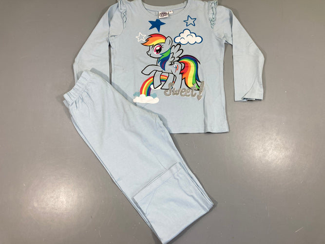 Pyjama 2pcs jersey m.l bleu my little pony, moins cher chez Petit Kiwi