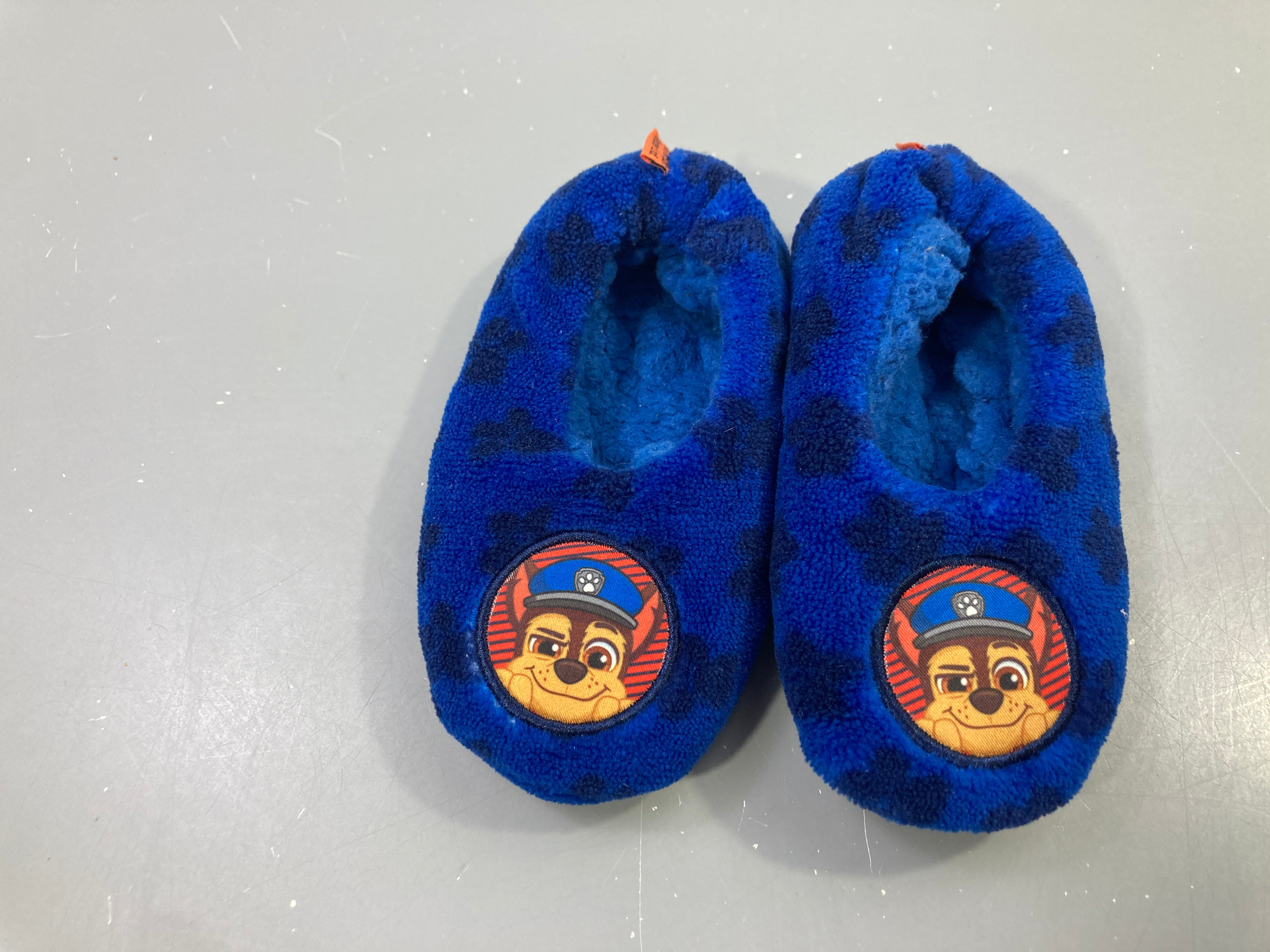 Pantoufles bleu camouflage, patch Chase Pat'Patrouille