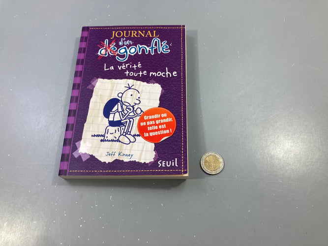 Journal d'un dégonflé - La vérité toute moche, Jeff Kinney, Seuil, moins cher chez Petit Kiwi