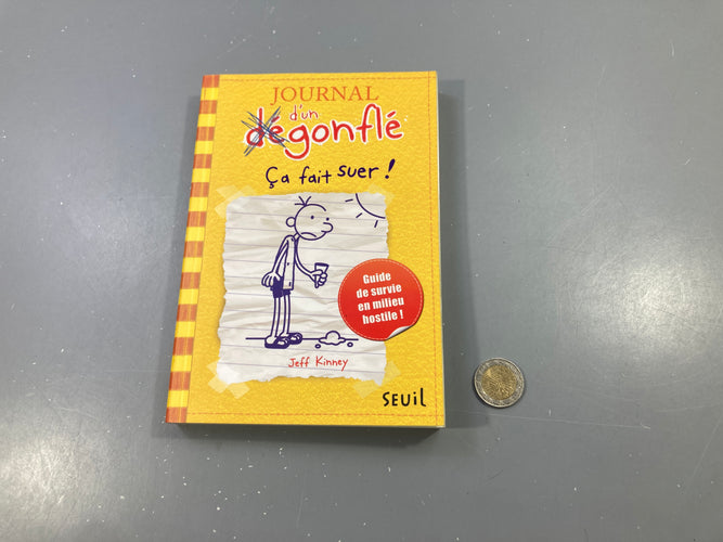 Journal d'un dégonflé - Ça fait suer !, Jeff Kinney, Seuil, moins cher chez Petit Kiwi