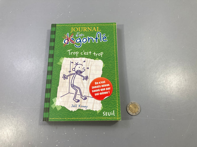 Journal d'un dégonflé - Trop c'est trop, Jeff Kinney, Seuil, moins cher chez Petit Kiwi