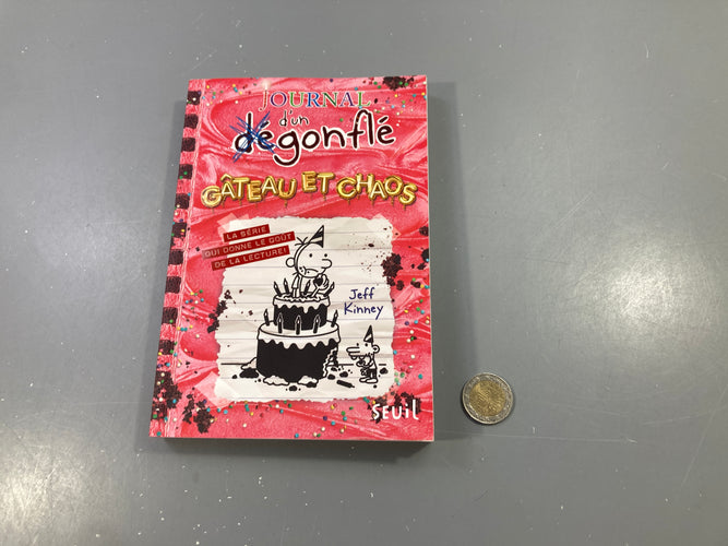 Journal d'un dégonflé - Gâteau et chaos, Jeff Kinney, Seuil, moins cher chez Petit Kiwi