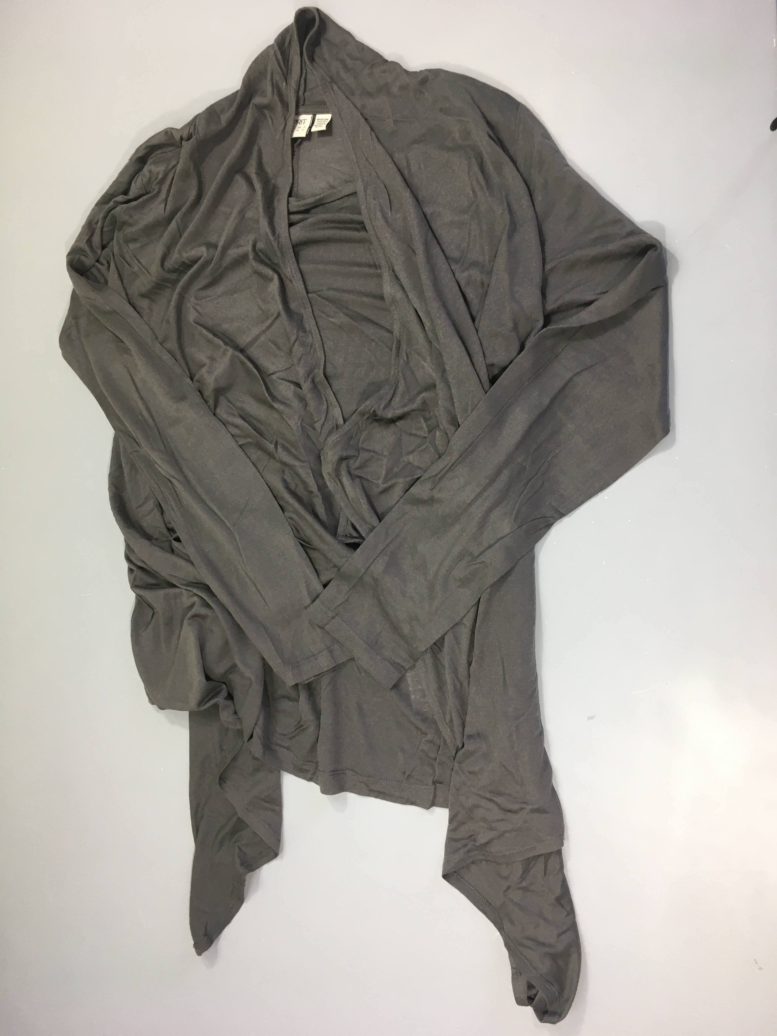 T-shirt m.l gris avant croisable