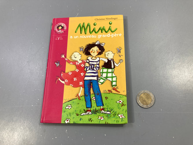 Mini a un nouveau grand-père, Christine Nöstlinger, Bibliothèque rose +7a, moins cher chez Petit Kiwi