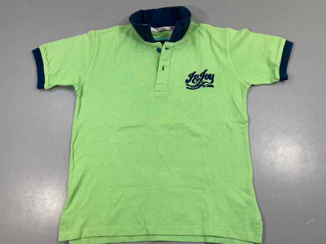 Polo m.c vert/bleu marine, J&Joy, moins cher chez Petit Kiwi