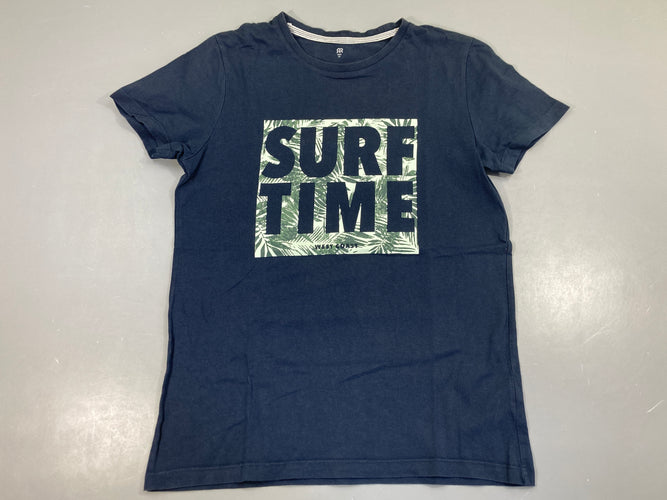 T-shirt m.c bleu foncé surf, moins cher chez Petit Kiwi