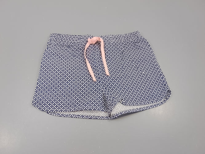 Short bleu marine à motifs blancs, moins cher chez Petit Kiwi