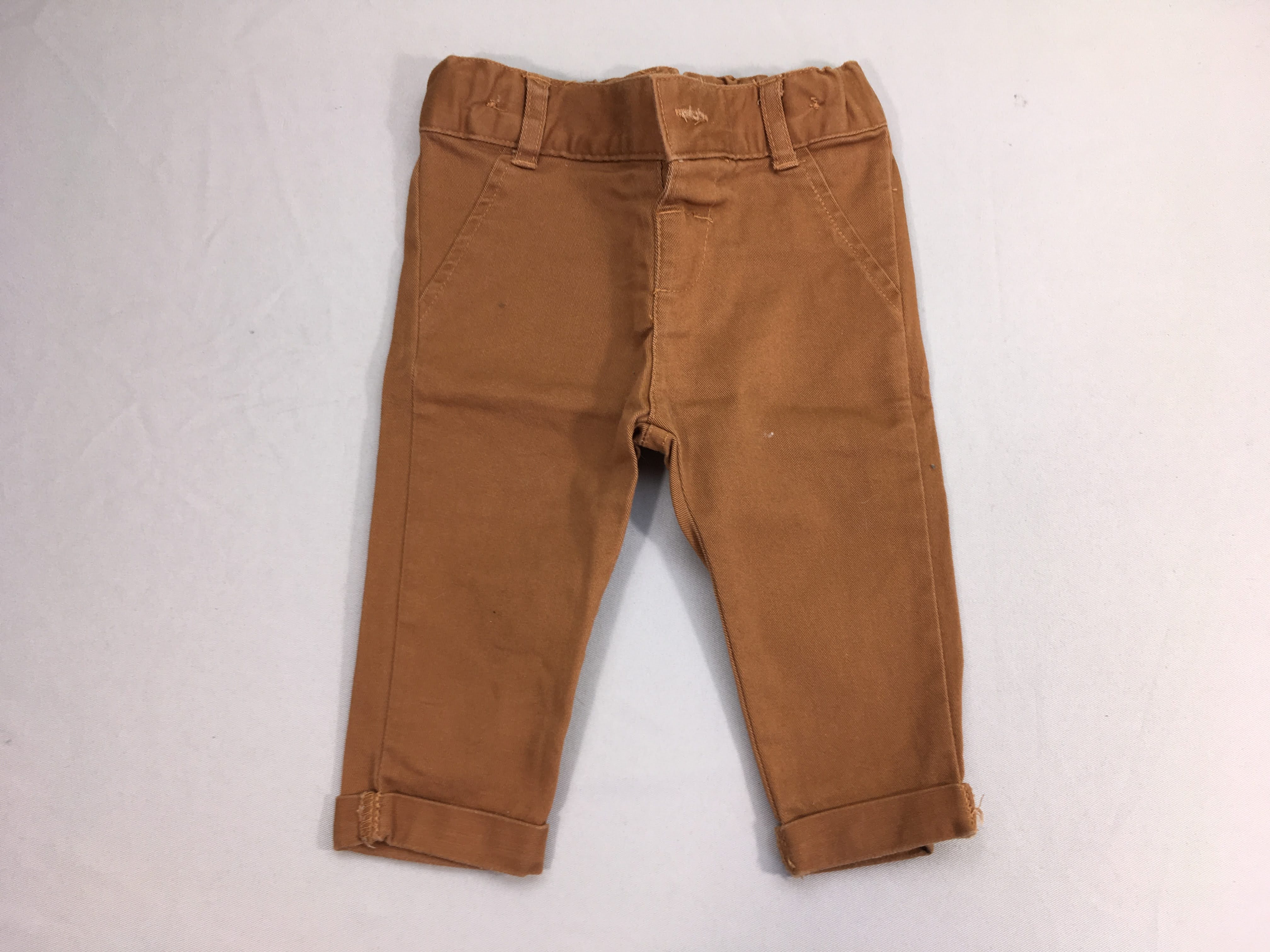 Pantalon chino cognac revers