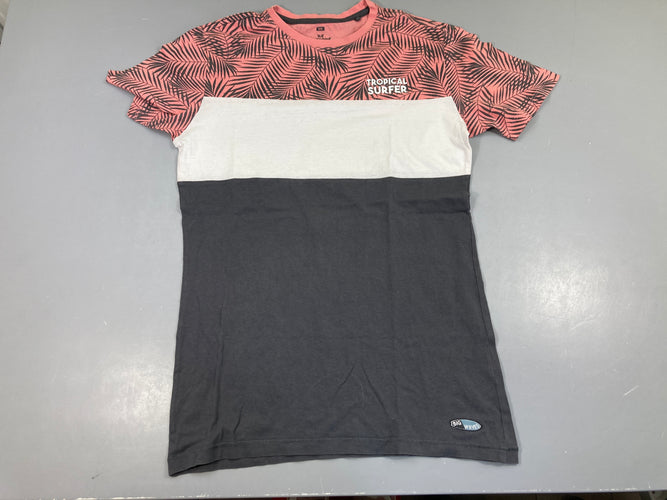 T-shirt m.c noir/rouge Surfer, moins cher chez Petit Kiwi
