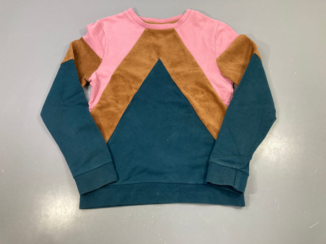 Pull color.block rose camel bleu canard, Persival, moins cher chez Petit Kiwi