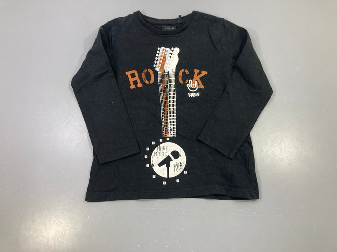 T-shirt m.l noir Rock guitare, moins cher chez Petit Kiwi