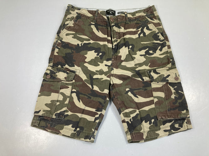 Bermuda cargo camouflage, Quicksilver, taille 30, moins cher chez Petit Kiwi
