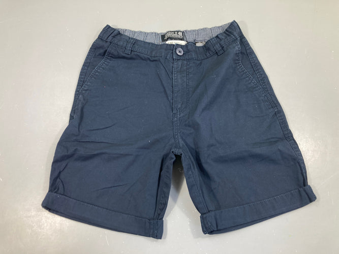 Bermuda bleu marine à revers, moins cher chez Petit Kiwi
